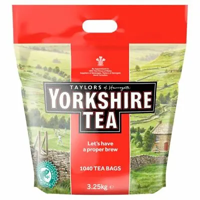 Taylors Of Harrogate Yorkshire Tea 1040 Tea Bags - 3.25kg Bag • £35.49