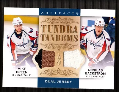 Mike Green Nicklas Backstrom WASHINGTON CAPITALS DUAL GAME USED JERSEYS 2014-15 • $7.99