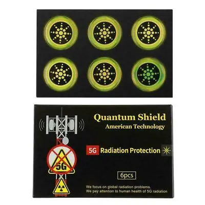 Quantum Anti Radiation Shield 5G EMF Protection - Phones Laptops - 6 Stickers UK • £4.99