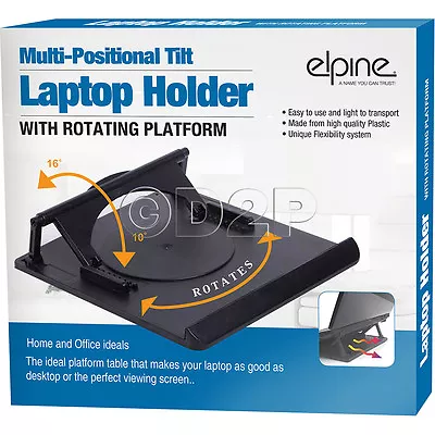 Laptop Holder Notebook Tray Cooling Swivel 360° Riser Platform Adjustable Stand  • £6.99