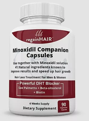 Hair Loss Tablets Minoxidil Companion Use With 5% Solution Better Faster Results • £39.95