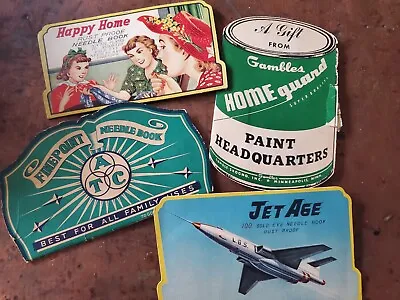  Vintage SEWING NEEDLE Books Kits Cases Jet Age Happy Hour 30's Advertisement  • $16.20