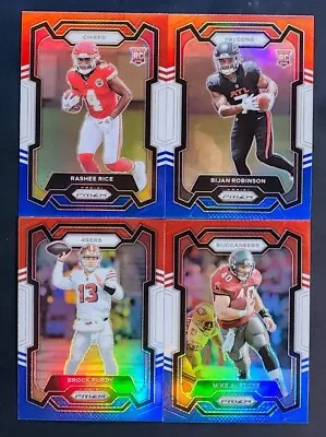 2023 Prizm Football RED WHITE BLUE PRIZMS 251-400 With Rookies You Pick The Card • $1.40