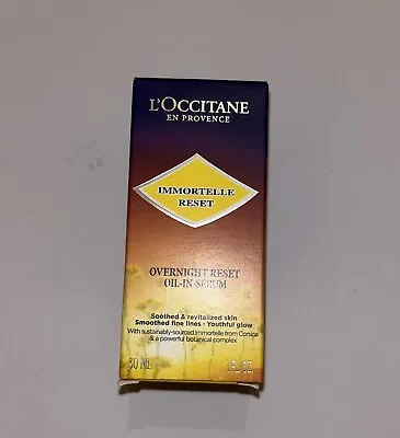 L'occitane Immortelle Reset Overnight Reset Oil-in-serum 30ml RRP £59 - FREE P&P • £35.99