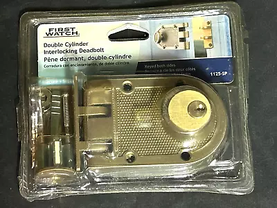 First Watch Security Brass Double Cylinder Interlocking Door Deadbolt • $16.95