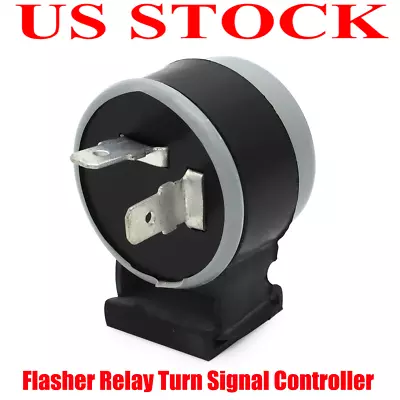 6V Flasher Relay Turn Signal Flash Controller For Honda C70 Light 2 Pin Round US • $9.99