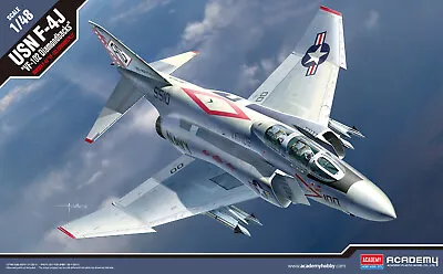 ACADEMY 12323. USN McDonnell F-4J Phantom  - VF-102 Diamondbacks. 1/48 Scale Kit • £47.95