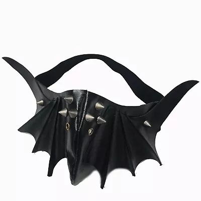 £8.40 • Buy Steampunk Mask Half Face Mask Spike Protection Personalized Face Mask