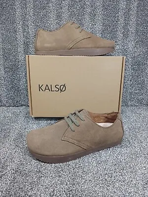 👞 NEW Kalso Earth Shoes 9 / 42 Faroe Lokah Tan Negative Heel Sneakers Vtg Style • $152.99