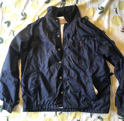 $14.99 • Buy Vintage Antigua Disney Mickey Mouse Golf Button Down Adult L Mens Navy Jacket 