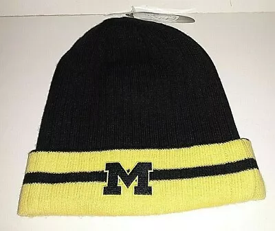 Michigan Wolverines NCAA   Belay    Knit Hat With Cuff And No Pom  • $19.99