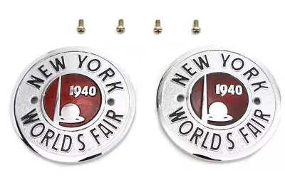 1940 World's Fair Round Tank Emblem Set For All Models - Harley  • $71.79