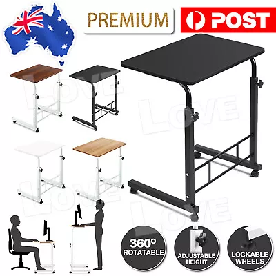 Mobile Laptop Desk Table Adjustable Laptop Stand Desks Bed Computer Study AU • $29.85