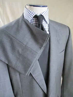 Brooks Brothers Black Gray Micro Check Classic Two Piece Suit 44R • $99.99