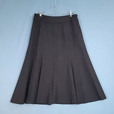 Sigrid Olsen Women's Flare Skirt Fully Lined Black Size 12 • $15.16