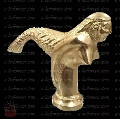 HEAVY BRASS MERMAID Handle Head CANE Vintage Antique Walking Stick Cane Design • $22.54