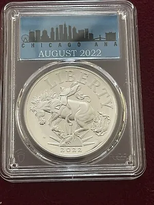 $0.99 • Buy 2022-P American Liberty Silver Medal Chicago PCGS PR70DCAM FIRSTSTRIKE ANA LABEL