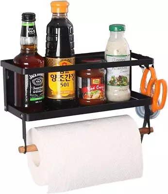 Magnetic Paper Towel Holder For Refrigerator Metal Cabinet Magnetic Spice Organi • $19.99