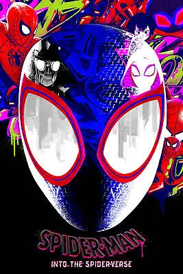 Spider-Man: Into The Spider-Verse Movie Poster Print A4 A4 A3 2022 • £3.99