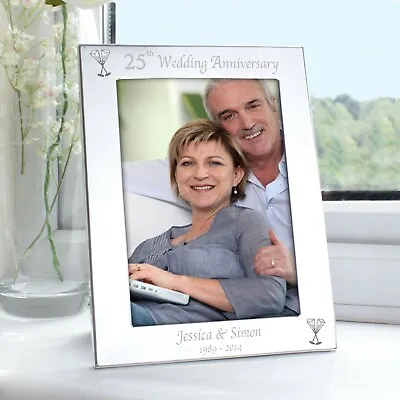 Personalised Anniversary Photo Frame 25th 40th 50th 60th Gift Picture Keepsake • £14.99