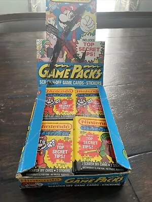 (1) Sealed Wax Pack NINTENDO 1989 Topps Trading Cards Mario Link And More!!! • $7.99