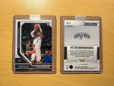 2023-24 Panini Instant #5 Victor Wembanyama RC Rookie 1st Game 1/44142 SA Spurs • $7.95