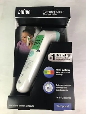 Braun TempleSwipe Digital Thermometer WHITE • $17.84