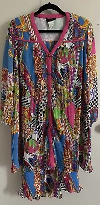 VTG Diane Freis Georgette 1980s 2 Piece Set Skirt Top Embellished Floral M/L • $100