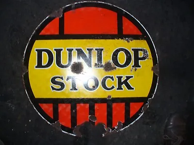 Enamel Sign dunlop Stock Sign michelindunlop WORLD POST • £285