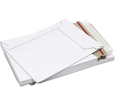 50 - 6  X 8  White CD/DVD Photo Ship Flats Cardboard Envelope Mailer Mailers • $18.50