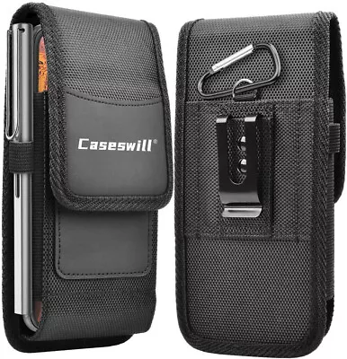 $20.98 • Buy For IPhone 15 14 13 12 11 Pro XS Max 8 7 Plus Case Nylon Pouch Belt Clip Holster