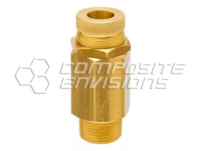 Brass Vacuum Relief Valve 0-30  Hg Vacuum Range 1/4  Male NPT • $14.22