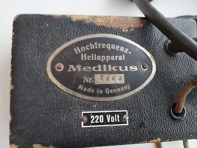 Set Vintage German  High-Frequency Violet Ray Device Medikus • $33