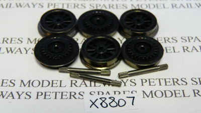 £9.62 • Buy Hornby X8807 Ringfield 6-Wheel / Axle Set For 3-Pole Motors
