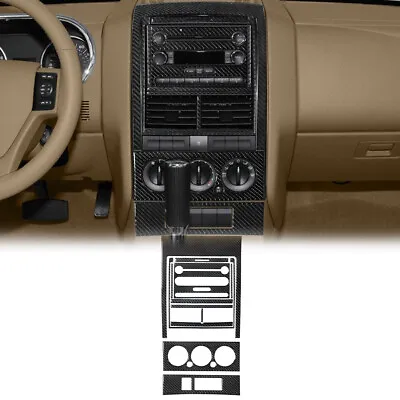 $86.36 • Buy 12Pcs Central Console Cover For Ford Explorer 2008-10 Carbon Fiber Interior Trim