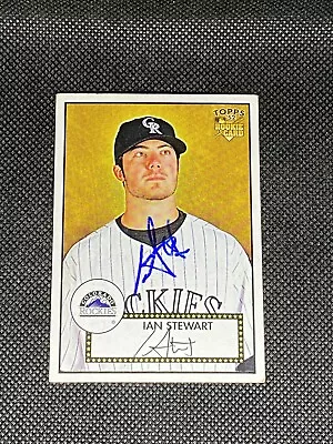 Ian Stewart Colorado Rockies 2007 Topps '52 Signed Auto Card #168 ~ COA • $4.95