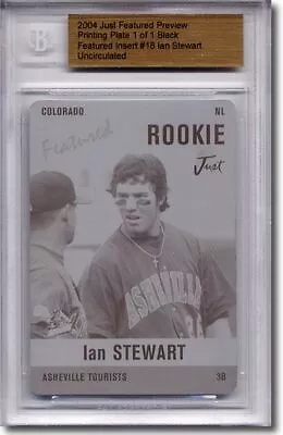 2004 Ian Stewart Rookie Printing Press Plate RC BGS 1/1 • $24.99