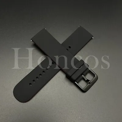 20 22 MM Black/BD Silicone Rubber Watch Band Strap Fits For Movado Quick Release • $9.99