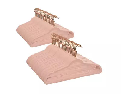 Better Homes & Gardens Non-Slip Velvet Clothing Hangers 100 Pack Pink Space S • $65.33