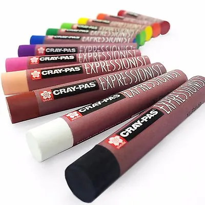 Sakura Cray-Pas Expressionist Oil Pastels – 10mm X 71mm - Pack Of 12 - XLP12 • £8.49