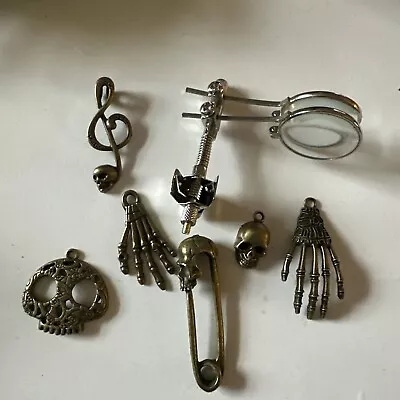 Gothic/steampunk Jewelry Lotmisc Items All In Very Nice Wearable Condition... • $4.99