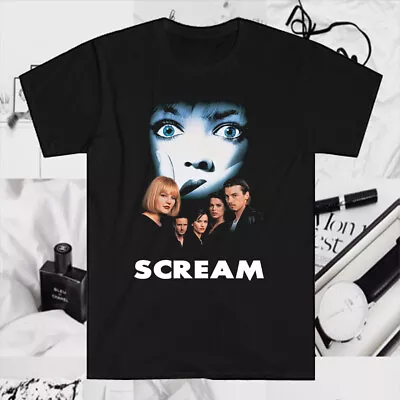 Scream Thriller Movie Poster Men's Black T-Shirt Size S To 5XL • $18.44