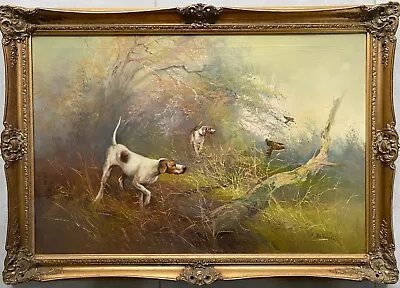 £425 • Buy Kingman (1909-1975) Oil On Canvas. Gun Dogs Pheasant Hunting Scene