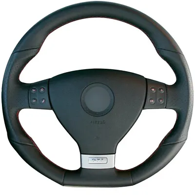 Leather Steering Wheel Cover For Volkswagen VW Golf 5 Mk5 GTI R32 Passat GT R • $48.29