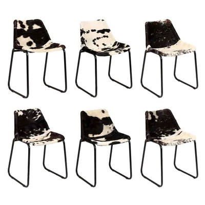 $1170.99 • Buy Dining Chair 6 Pcs Genuine Goat Leather VidaXL