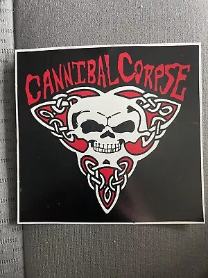 Rare OG VTG CANNIBAL CORPSE Shirt Sticker Vinyl Tape Obituary Morbid Angel Venom • $12