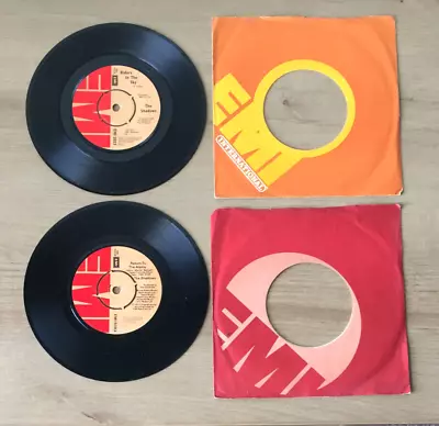 £4.95 • Buy The Shadows - Heart Of Glass (1979) + Riders In The Sky (1980) 7 ' Vinyls, Ex/ex
