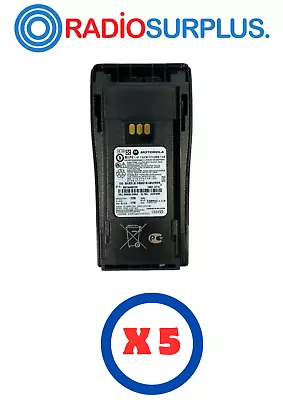 5 X Motorola Original NNTN4497 Lithium 2250Mah Battery For CP200 CP200D Radios • $295