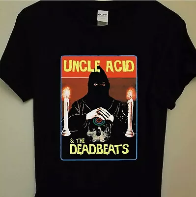 $30 • Buy Rare Black Casual T-Shirt Size S To 2XL Kevin Starrs The Band Uncle Acid Gildan.