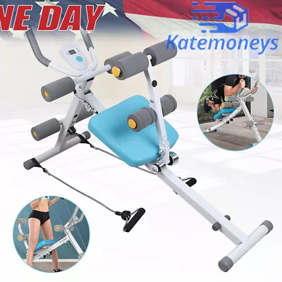 Ab Machine Coaster Abdominal Crunch Trainer For Home Gym Core Workout Equipment • $109